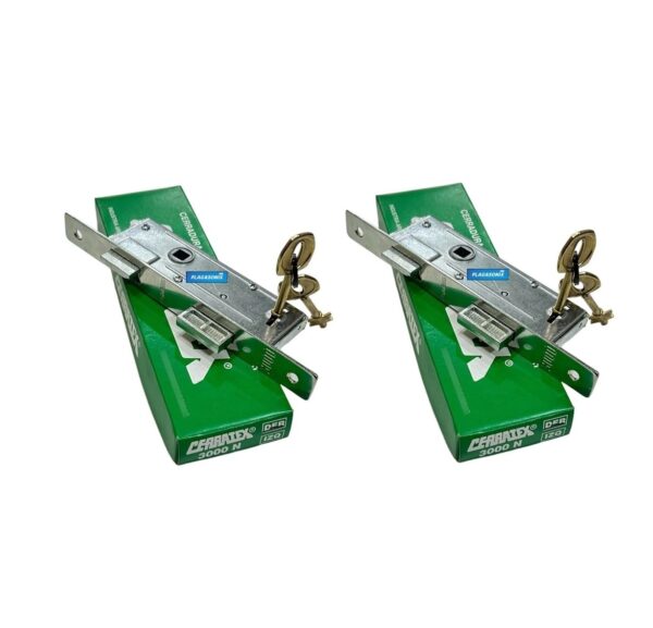 Kit 2 Cerraduras de embutir CERRATEX 3000 Hermanadas igual combinacion