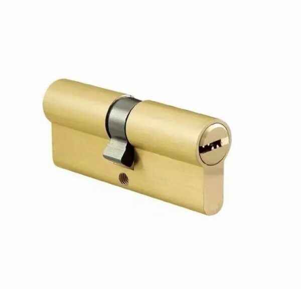 Cilindro Europerfil 60mm Simetrico Leva 3 Llaves Computado dorado