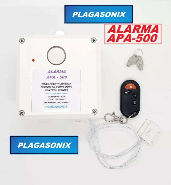 Alarma Puerta Abierta Apa-500 Inmediata Sensor Magnetico control remoto