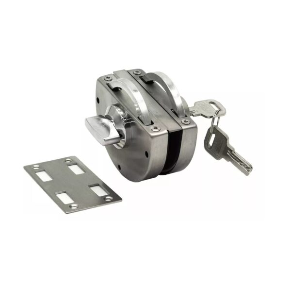 Cerrojo Cerradura Puerta Blindex A Pared B-208 Perilla Llave