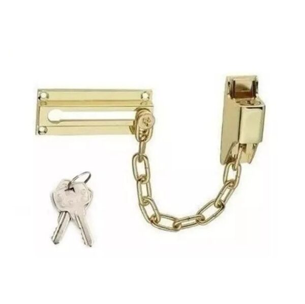 Cadena Vigilante Con Llave Para Puerta P-7000