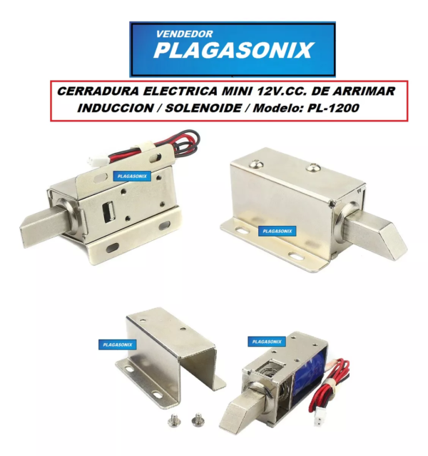 Cerradura Electrica Mini 12v. Cc. Induccion Arrimar Pl-1200 - Image 3