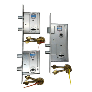 Cerradura C-2004 2 Pernos + 2 Cerrojos 650 Hermanados Kit 3