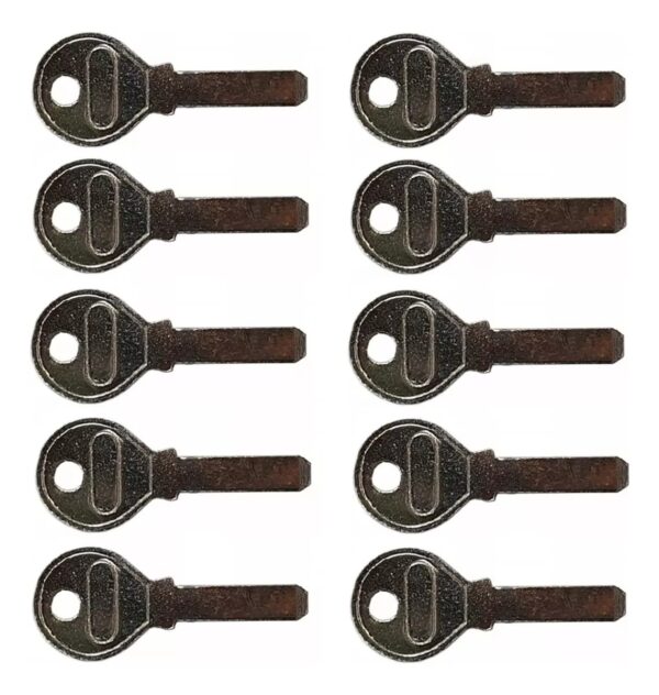 10 Llaves Virgenes Bronce Para Cilindros Ke-3 Keso Y Otras