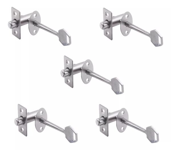 Pasador Embutir Cremallera Chico 01 Acero Inox. Kit 5 Unidades