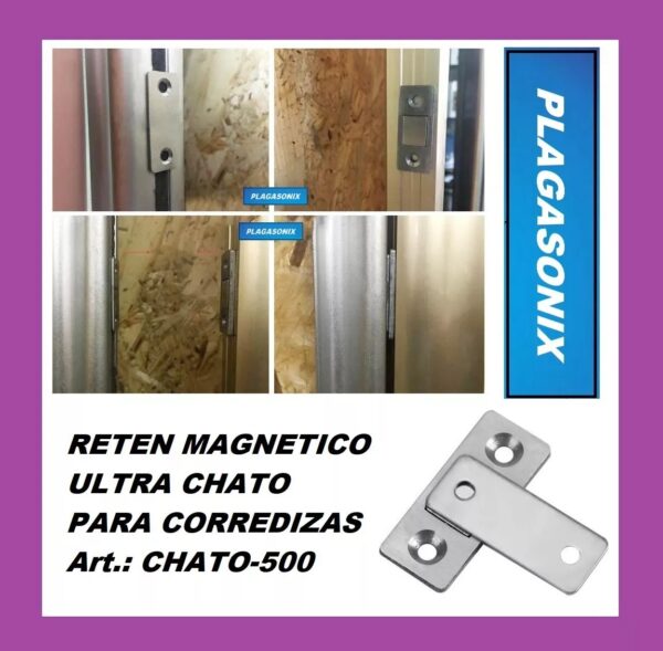 Reten Magnetico Muebles Alacenas Metalico Chato-500 X 10unid - Image 4