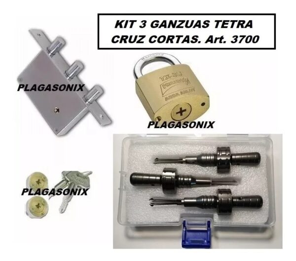 Gazua Llaves Cruz Cortas O Tetra Plagasonix Art.3700 - Image 5
