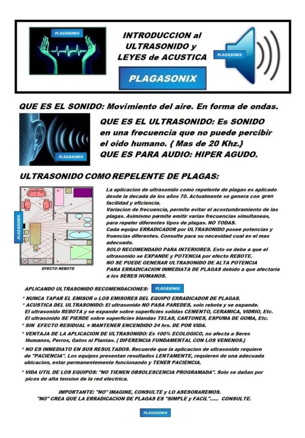 Kit 4 Erradicadores Ultrasonido De Ratas 200/lr Plagasonix Ultrasonido - Image 4