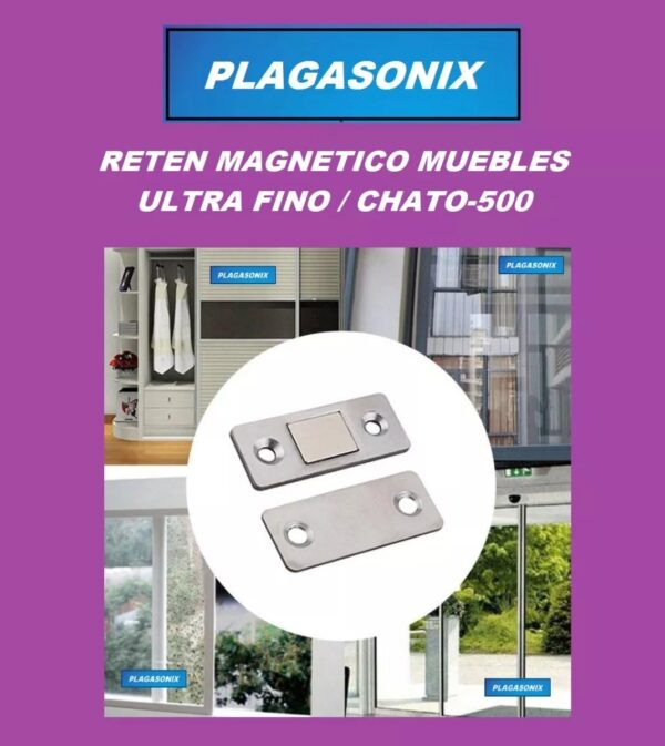 Reten Magnetico Muebles Alacenas Metalico Chato-500 X 10unid - Image 5