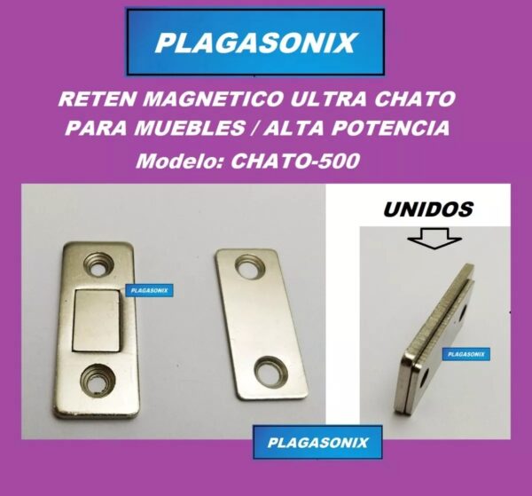 Reten Magnetico Muebles Alacenas Metalico Chato-500 X 10unid - Image 6
