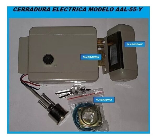 Cerradura Electrica Arrimar 12v Antipanico Llave Y Perilla - Image 3