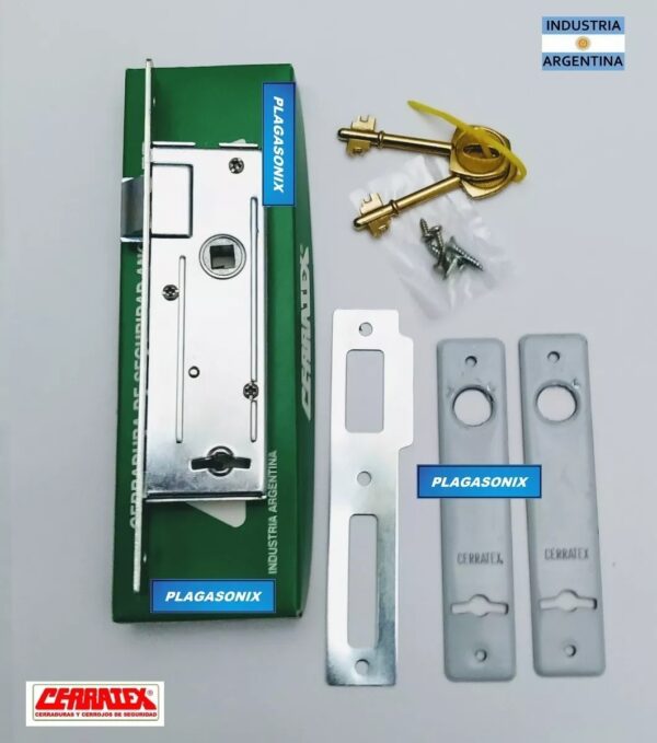 Kit 2 Cerraduras de embutir CERRATEX 3000 Hermanadas igual combinacion - Image 4