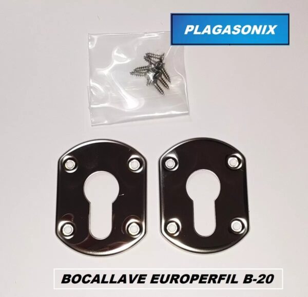 Bocallaves Europerfil Ancho B-20 Acero Inox. Par Kit X 10 - Image 4