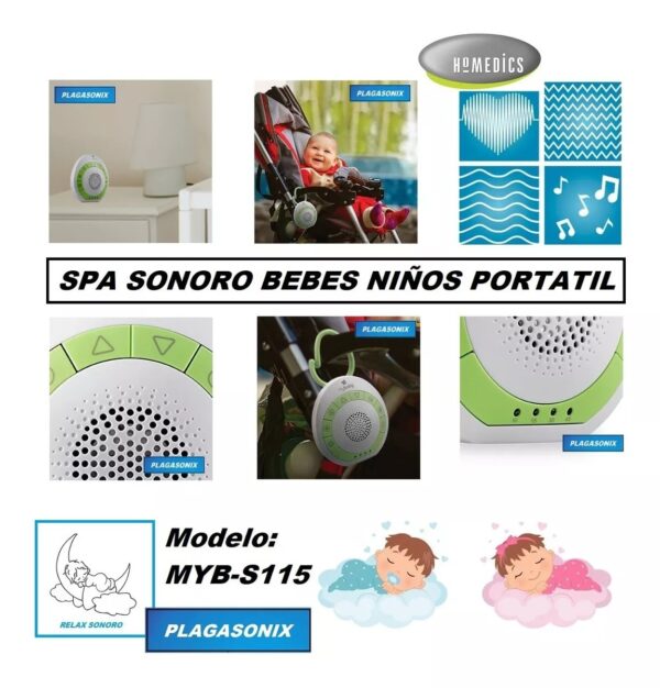 Equipo Portatil Relax Sonoro Bebes Niños Portable Peace - Image 6