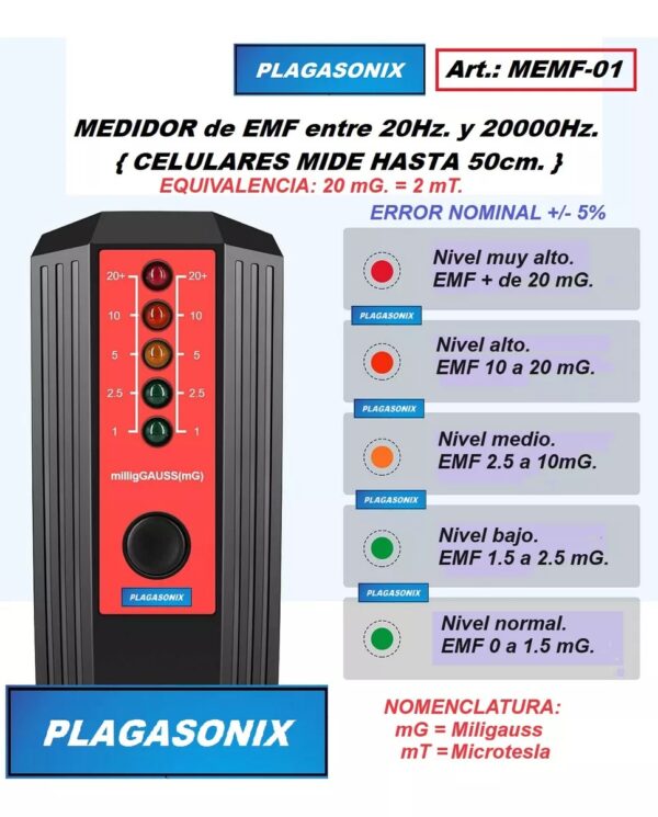 Detector Tester De Emisiones Emf Smart Sensor As1392 - Image 5