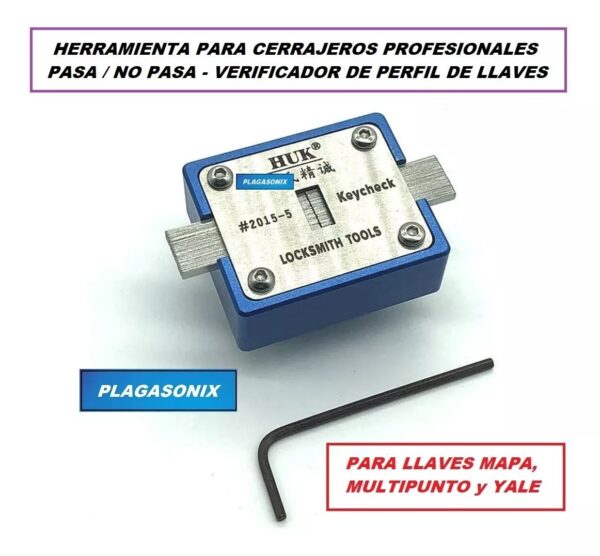 Herramienta Pasa No Pasa Perfil Llaves Cerrajeros Huk Ganzua - Image 2
