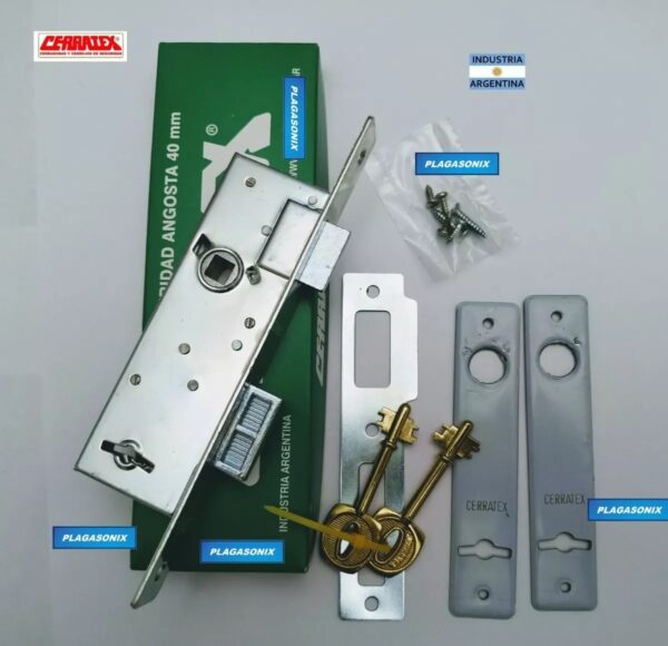 Kit 2 Cerraduras de embutir CERRATEX 3000 Hermanadas igual combinacion - Image 6