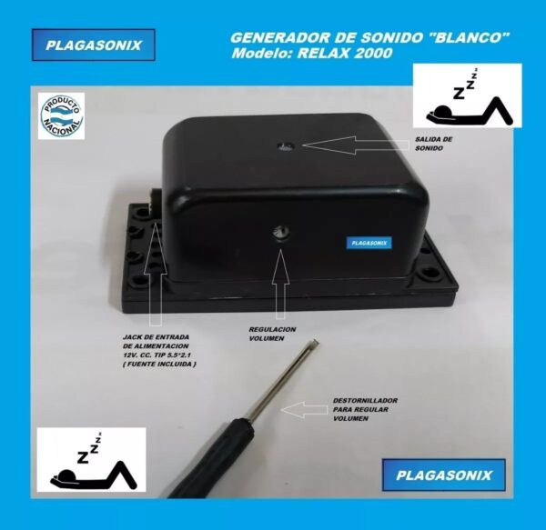 Equipo Relax Sonoro Modelo Relax 2000 Sonido Blanco Ind. Arg - Image 5