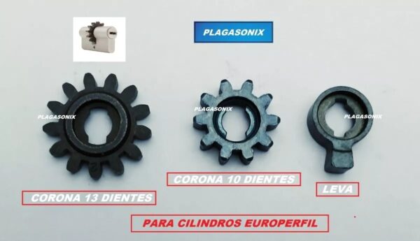 Levas Coronas 10 Y 13 Dientes Para Cilindros Europerfil X 10 - Image 2