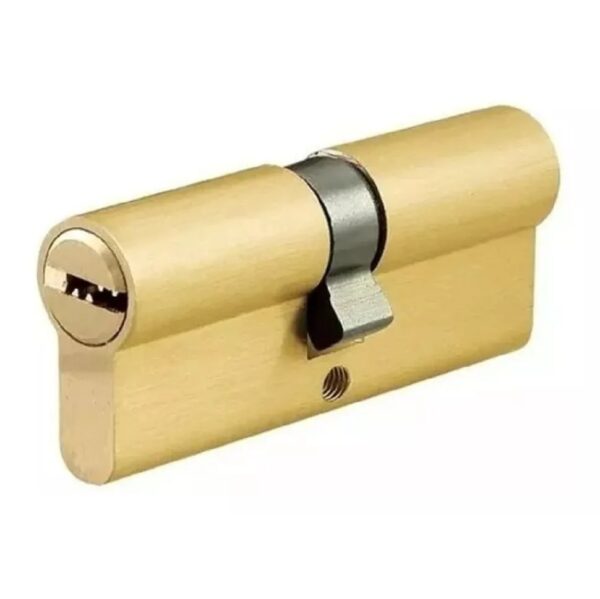 Cilindro Europerfil 120mm. 60+60 Dorado Con Llave Obra Leva