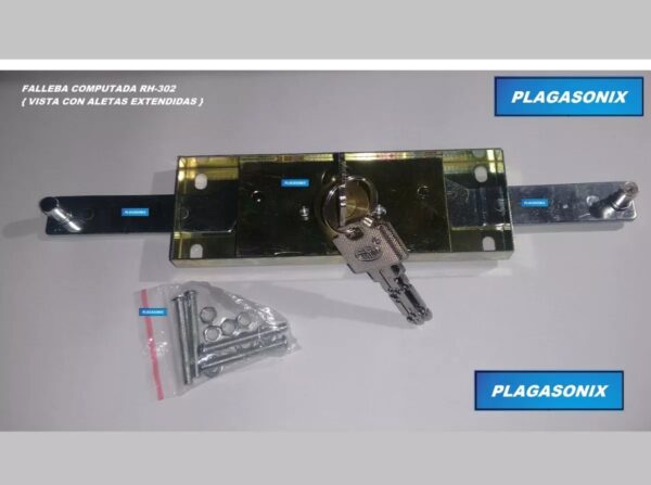 Cerradura Falleba Cortina Persiana Metalica Rh-302 Kit 5 Uni - Image 6