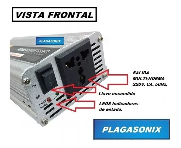Inversor Conversor Power Inverter 1000w 12v Cc. A 220v. Ca. - Image 4