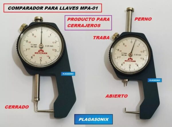 Calibre Comparador Llaves Para Cerrajeros Mpa-01 - Image 6