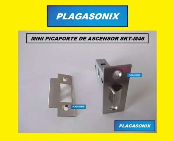 Picaporte De Ascensor Embutir Mini Skt-m46 Platil Kit 5 Unid - Image 3