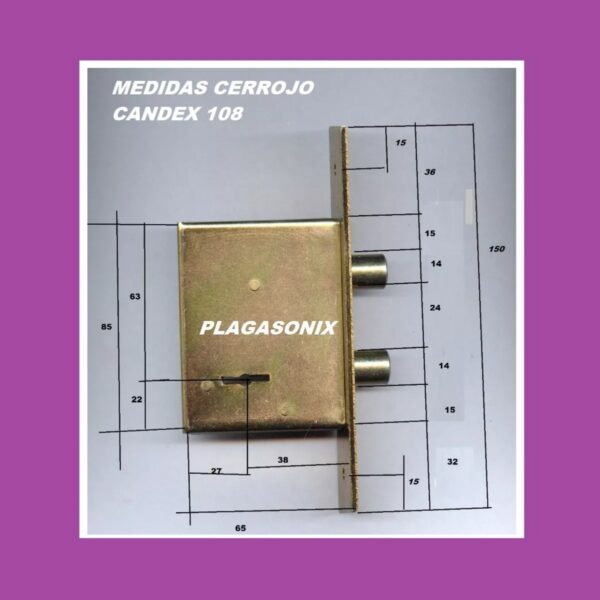 Cerrojo De Embutir Candex 108 Industria Argentina - Image 2