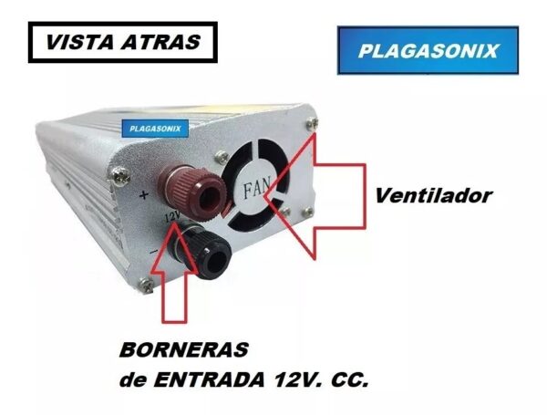 Inversor Conversor Power Inverter 1000w 12v Cc. A 220v. Ca. - Image 5