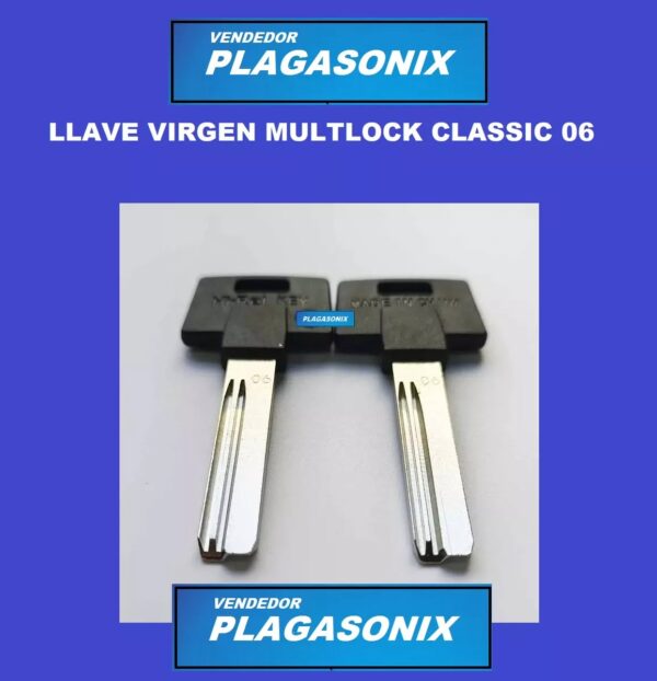 5 Llaves Virgenes Para Cilindros Multlock 06 Classic - Image 4