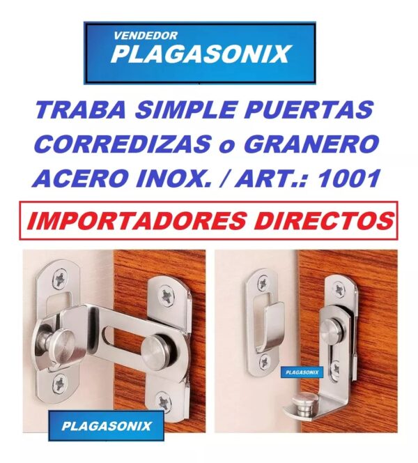 Pasadores Acero Inox. X 6 Uni, Puerta Corrediza Granero 1001 - Image 6