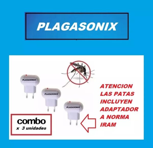 Kit 3 Unid. Repelente Mosquitos Ultrasonido Antialergico 220 - Image 5