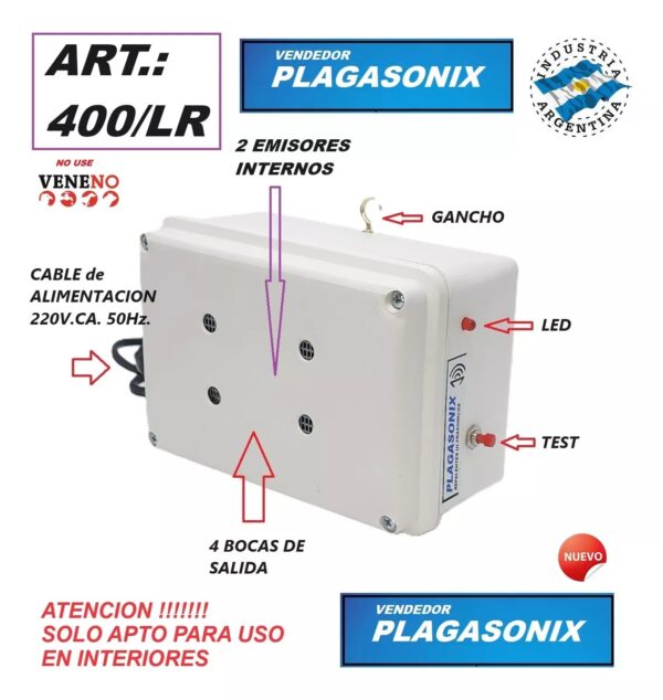 Erradicador Ultrasónico 400/lr - Image 2
