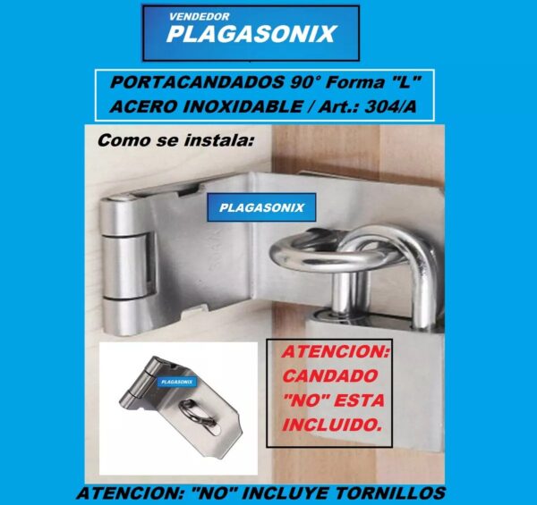 Portacandado Reforzado 90°  L  Acero Inoxidable 12 Unidades - Image 3