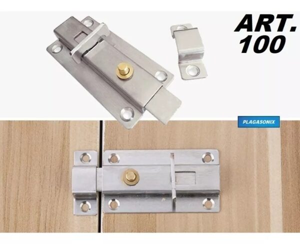 Pasador Cerrojo De Arrimar De Acero Inoxidable Sin Llave - Image 3
