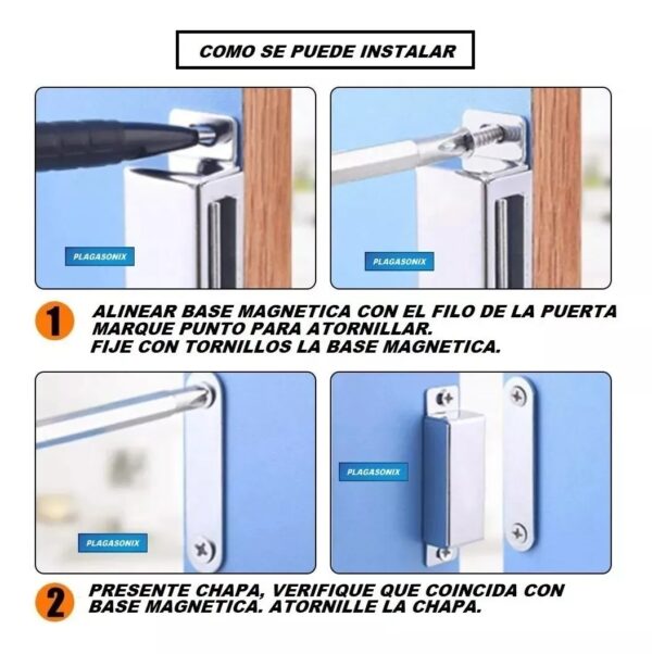 Reten Magnetico  Dorado  Puertas Muebles Alacenas Metalico - Image 4