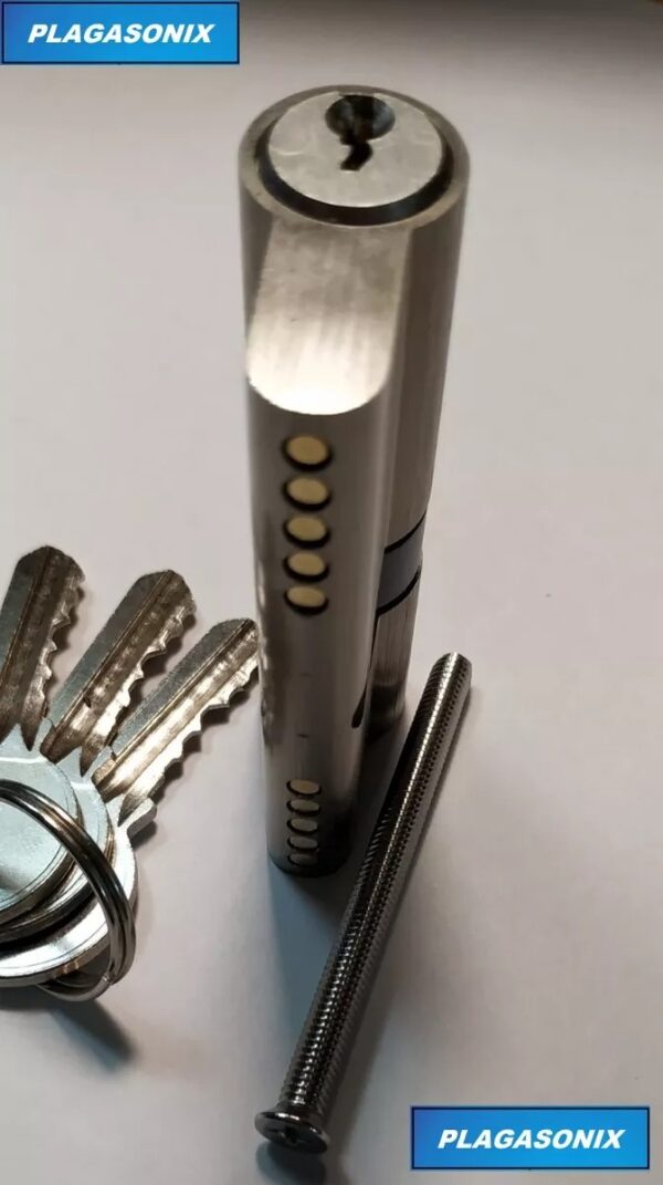 Cilindro Europerfil 70mm Asimetrico 30/40 Leva 3 Llaves Yale - Image 5