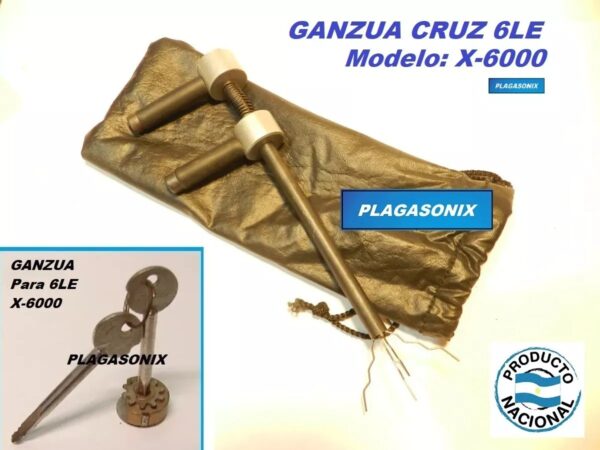 Ganzúa Profesional Cruz Larga 6le Plagasonix X-6000 Para Cerrajeria - Image 2