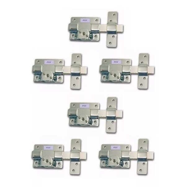 Kit Juego 6 Cerrojo Pasador Llave Cruz Cerradura Hermanados