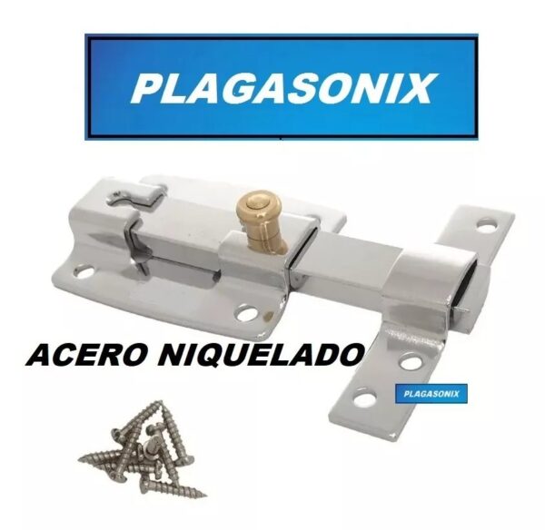 Pasador De Arrimar De Acero Niquelado Sin Llave Tanque - Image 5