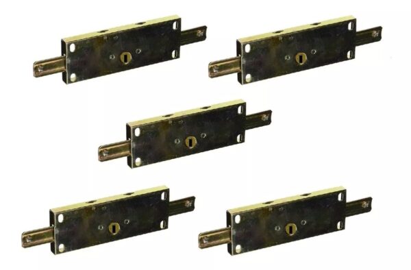 Cerradura Falleba Cortina Persiana Metalica Rh-302 Kit 5 Uni