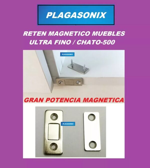 Reten Magnetico Puertas Muebles Alacenas Metalico Chato-500 - Image 6