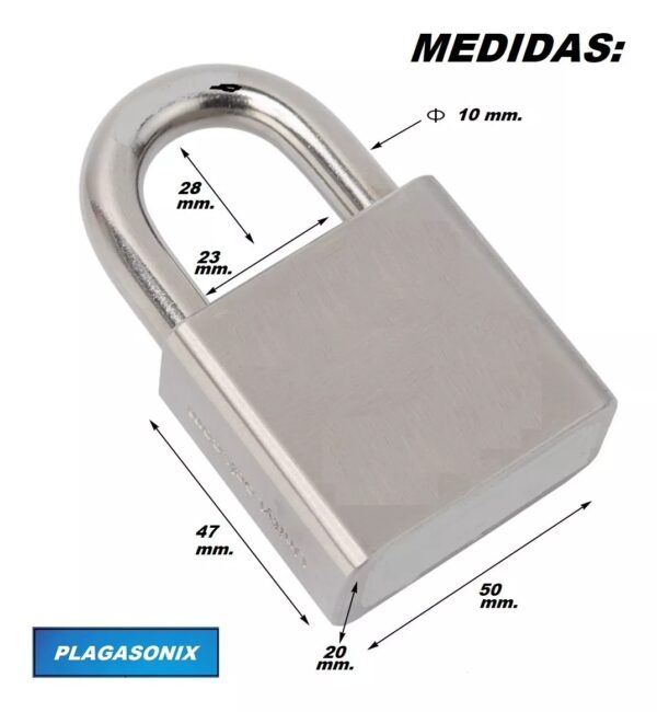 Candado Computado 50mm. Alta Seguridad Goldwall Doble Traba - Image 2