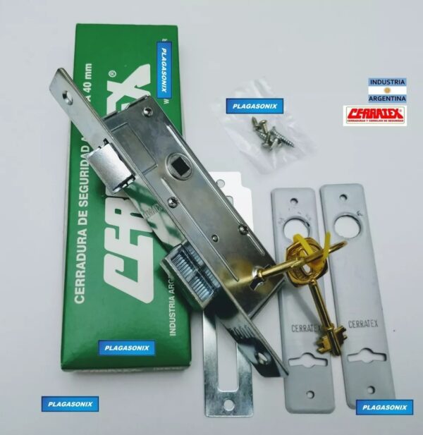 Kit 2 Cerraduras de embutir CERRATEX 3000 Hermanadas igual combinacion - Image 7