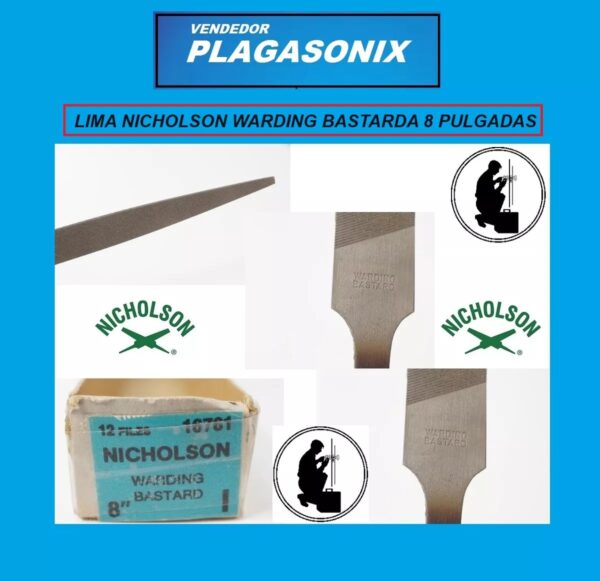 Lima Nicholson Para Llaves Bastarda 8 Pulgadas Grande - Image 4