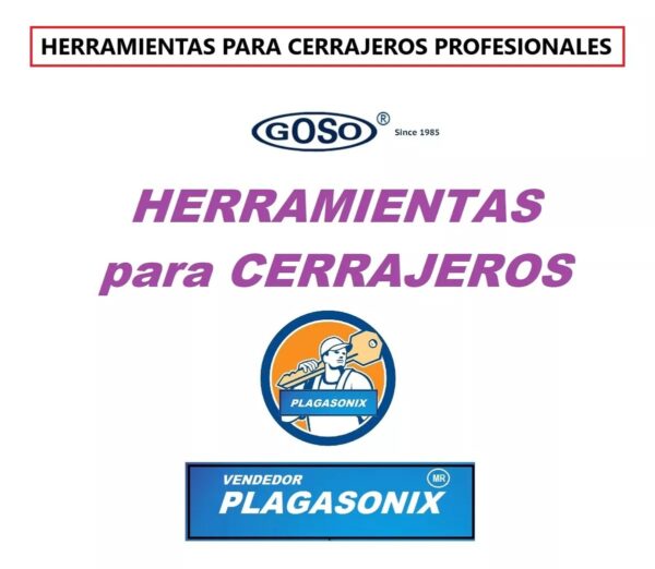 Juego De Ganzúas Profesional Goso Art 5002 Acero Titanio - Image 6