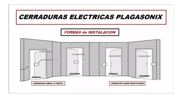 Cerradura Electrica Arrimar 12v Antipanico Llave Y Perilla - Image 6