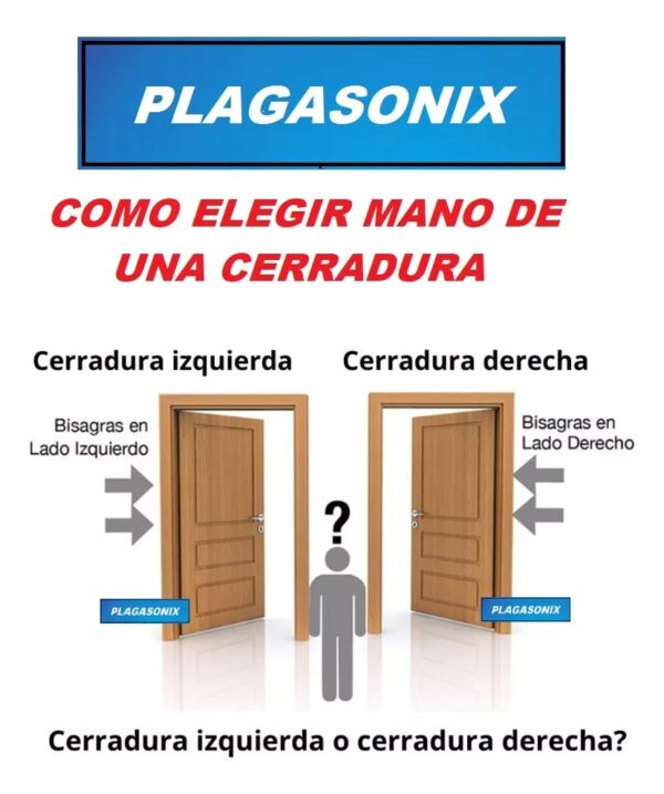 Kit 2 Cerraduras de embutir CERRATEX 3000 Hermanadas igual combinacion - Image 8
