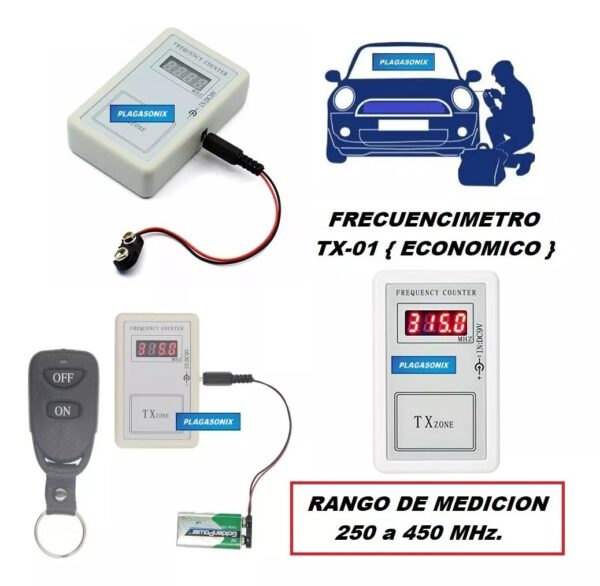 Frecuencimetro Tx-01 Probador Control Remoto Rf 250/450 Mhz. - Image 3